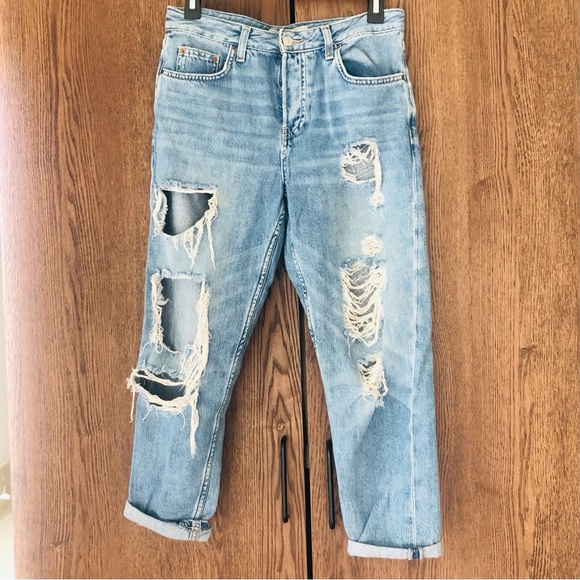 TopShop Moto W25 Hayden High Rise Ripped Jeans - Picture 3 of 9